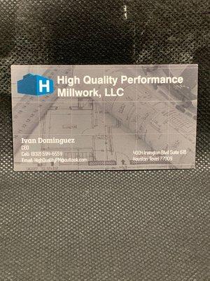 High Quality Performance Millwork