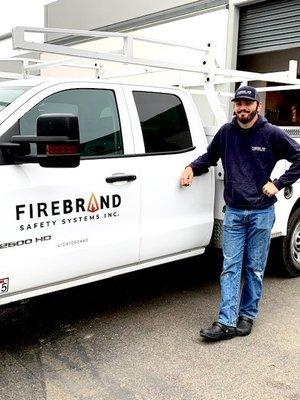 Cole Denham, Firebrand Safety Systems certified lead power generation service technician