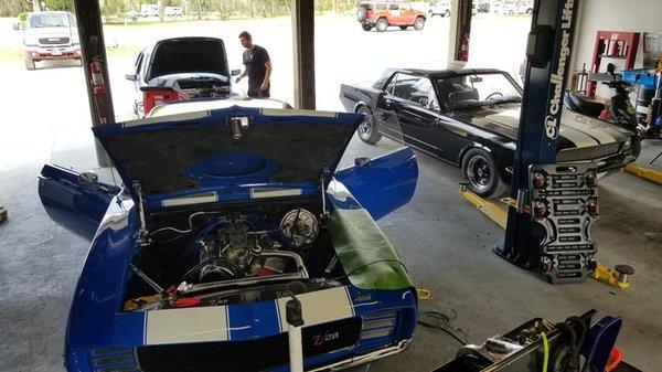 We always have muscle cars in the shop!