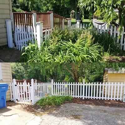 New fence installation