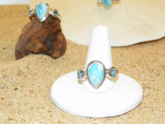 MarahLago Atlantic Larimar Ring at Beach Treasures in OBX