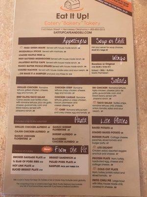 Menu front