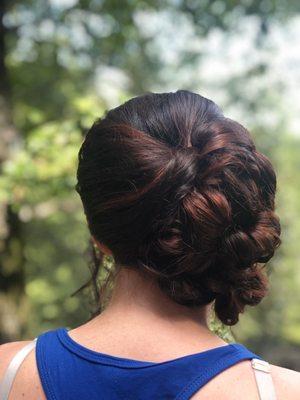 Sister of the bride updo