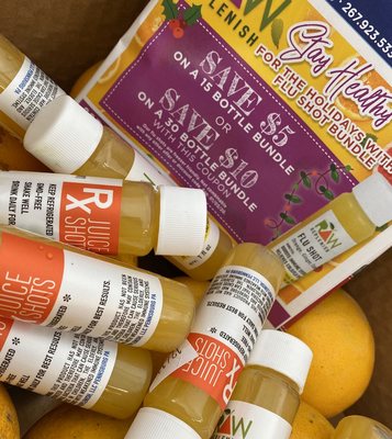 Wellness Shot bundles available! Homeopathic, natural, flu shots!