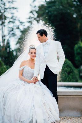 Dancing with the stars Maks & Peta's Fairytale wedding shot at Oheka Castle in Long Island New York by Jamie Levine Photography