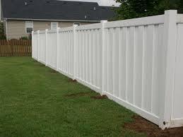 6' tall full privacy vinyl fence