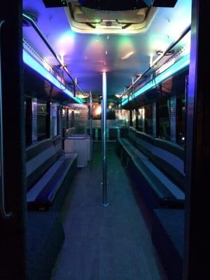 Party Bus 55  Passengers by On Time Limo FL interior pic