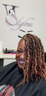 Crochet Passion Twist in a Faux Hawk- Vstylez