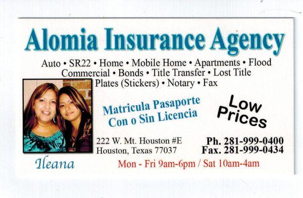 Alomia Insurance Agency