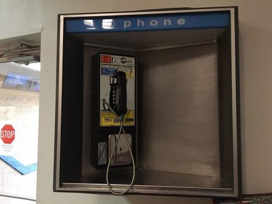 This is so random but there was a payphone in the bowling alley.  A payphone.