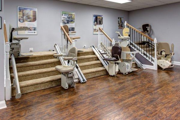 Stairlift and Elevator Showroom at Norfolk location