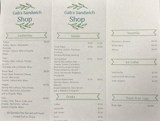 Gabs Sandwich Shop