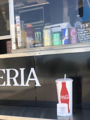 Horchata (3.50) at ordering window