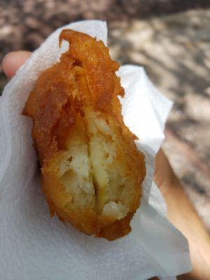 Inside Apple ring fritters