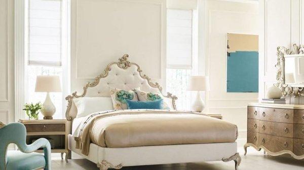 Caracole Fontainebleau Bed room set - bed, nightstand, dresser, mirror