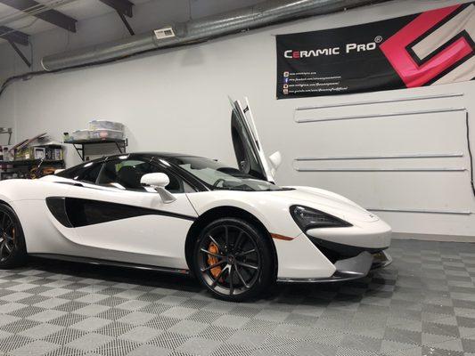 Mclaren 570S ppf SunTek Ultra Defense on full front and ceramic pro Topcoat