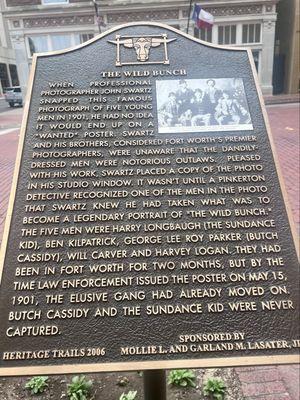 The Sundance Kid and the WIld Bunch history marker