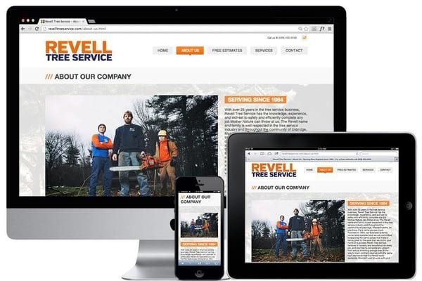 Responsive Website - Revell Tree Service 