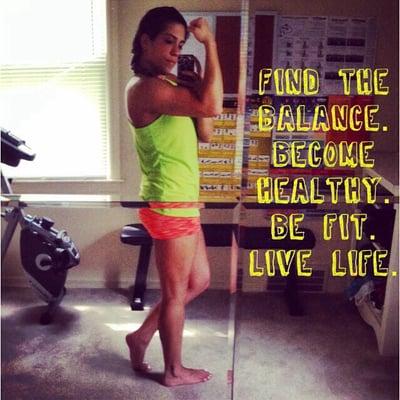 An at home personal trainer that believes in balance of health, fitness and a beautiful life!