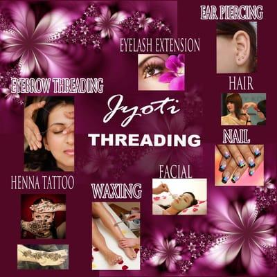 jyoti threading & Beauty Salon  (services ).