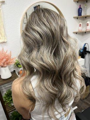 Ash blonde highlights