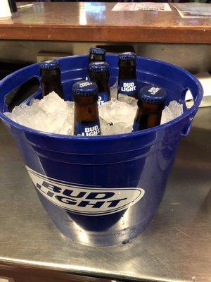 Bucket of beer. $14.75