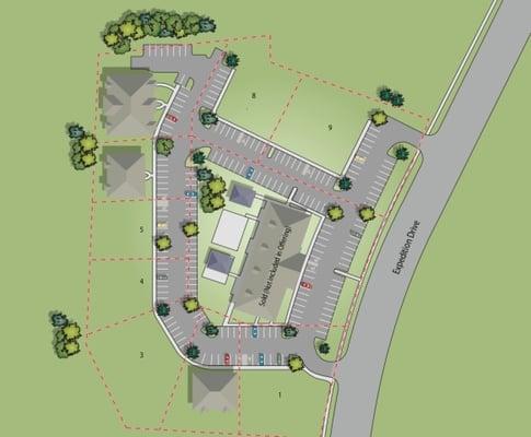 Site map of new location - less than 10 minutes from current office