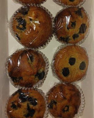 Gluten Free Blueberry Muffins.  No Refine sugars