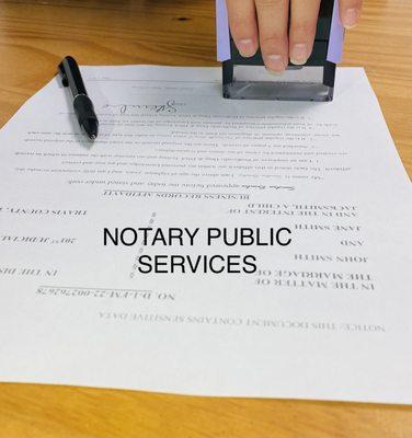 Notary Public services