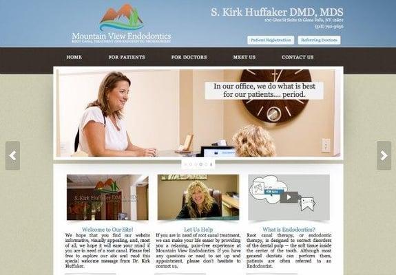 Example of an Engage Dental Website for Mountain View Endodontics. 