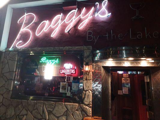 The entrance to Baggy's