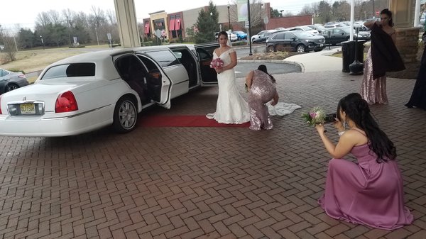 Our red carpet wedding service