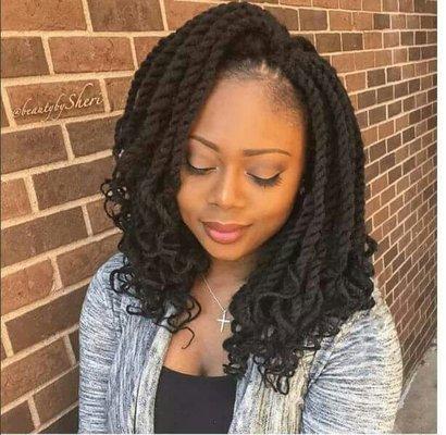 Half /half twist and crochet