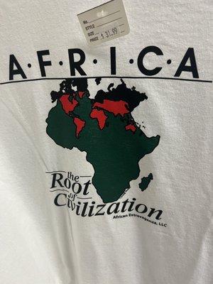 Cool t-shirts with positive Africacentric themes.