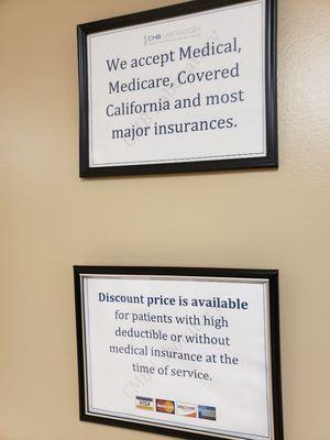 Discount price for uninsured patients