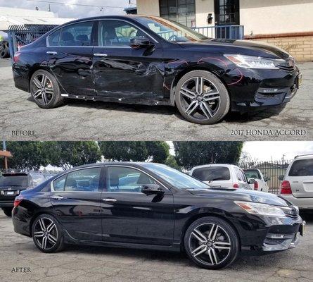 2017 Honda Accord Right Side Swipe Collision