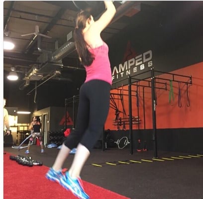 Jumping med ball slams are a killer workout!