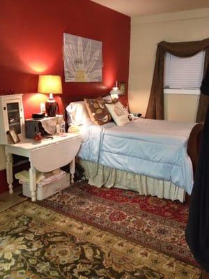 Bedroom in the converted barn