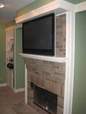 This is a very small example of my work on mounting flat panel TV's