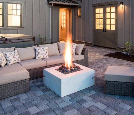 "Zen" firepit in "French Grey"