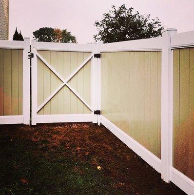 Privacy with style! 
Try our vinyl fences.