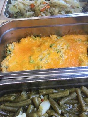 Green Beans Broccoli Rice Cheese Casserole