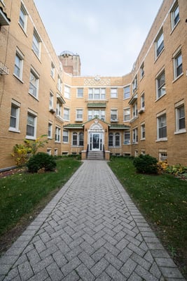 Beautiful exterior shot of one of our many Chicago buildings