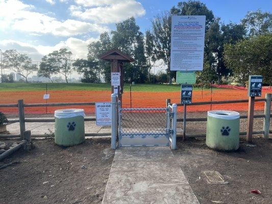 This is the New Front Entrance to the Grape Street Dog Park.