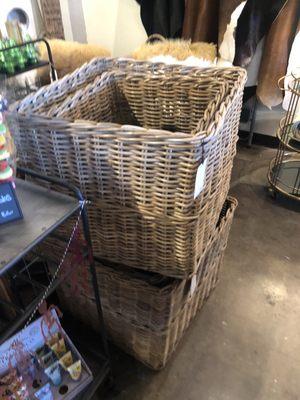 I want this big basket for my throw blankets!