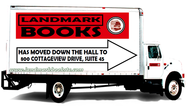 Landmark Books have moved.  We are still in the old Traverse State Hospital, but are now in the South Mercato in Suite 45.