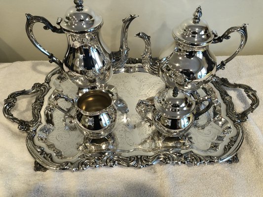 Silver Tea Set -  after