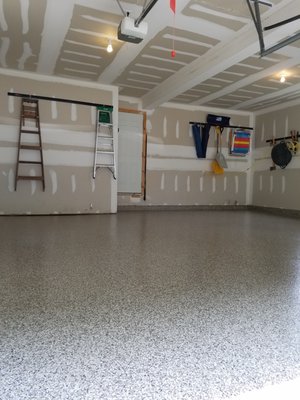 Premier One Floor Coating - Color Maduro - Middletown, CT.