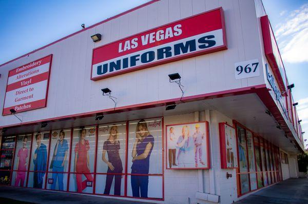 Las Vegas Logos & Embroidery is owned and operated by Las Vegas Uniforms! Ready to Serve all of your Embroidery Needs! Open Mon-Sat 10am-6pm