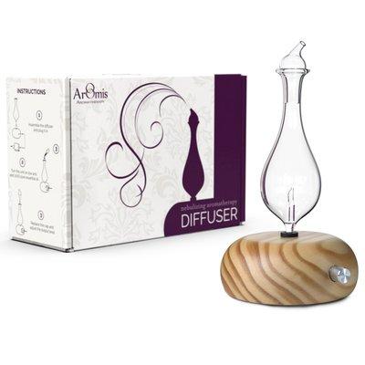 ArOmis - Orbis Lux Merus wood and glass aromatherapy diffuser.